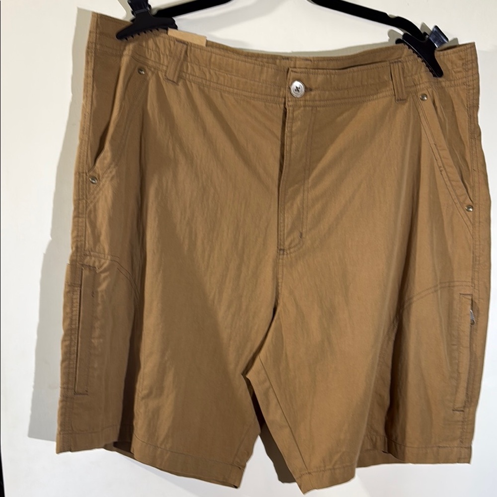 Men’s Pacific Trail Tan Cargo Shorts with Classic Design Hiking fishing Size 42